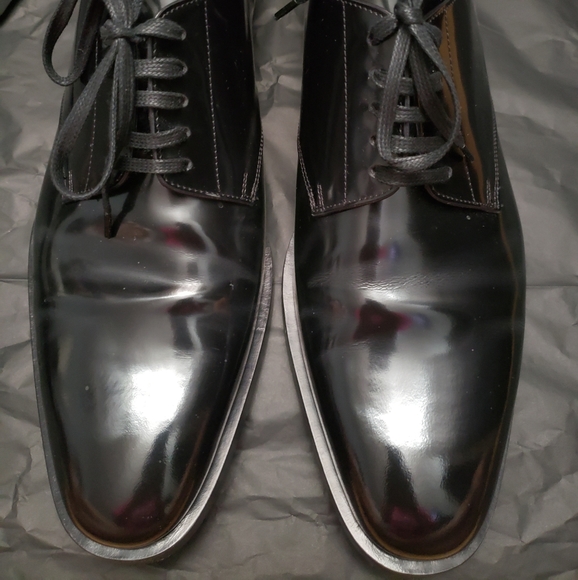 **SOLD***Saint Laurent Black Montaigne 25 Derby Shoe Mens Size 43 - Picture 6 of 10